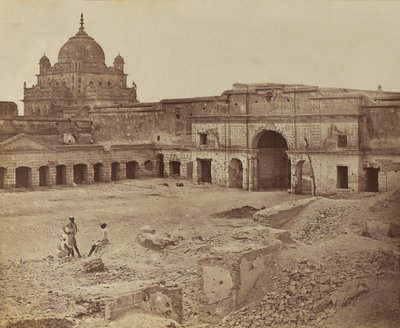 Indiaas paleis, ca. 1858 door English Photographer